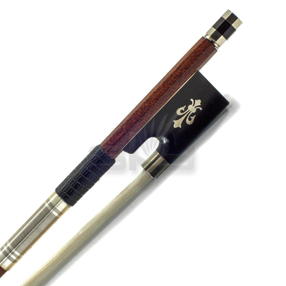 A bow and arrow with a black handle