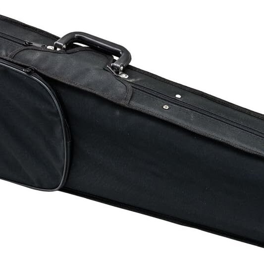 A black case with a handle and strap.