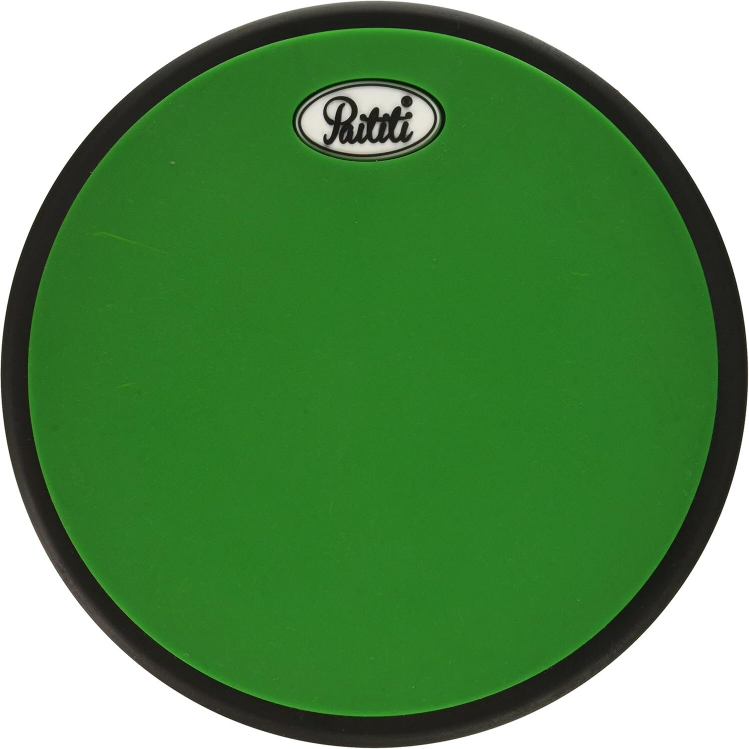 A green and black drum head